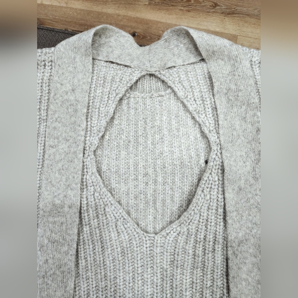 Asos Design Premium Chunky Rib Jumper With Tie Back Sweater - Picture 7 of 7